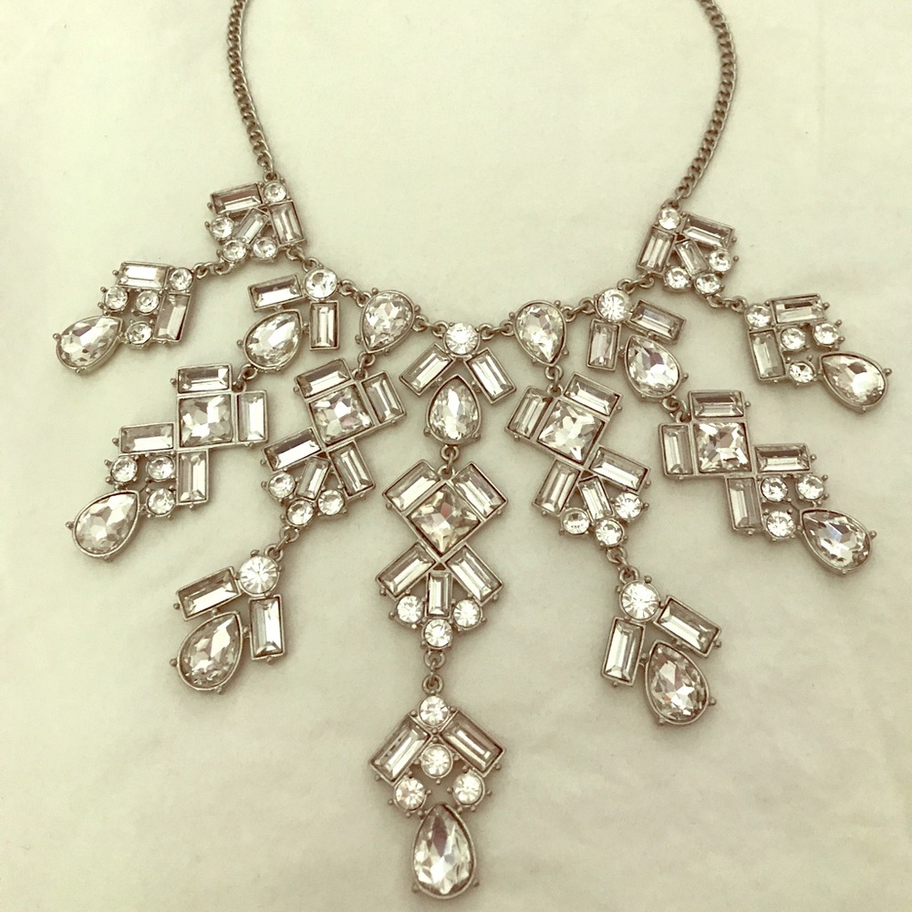 Large rhinestone necklace